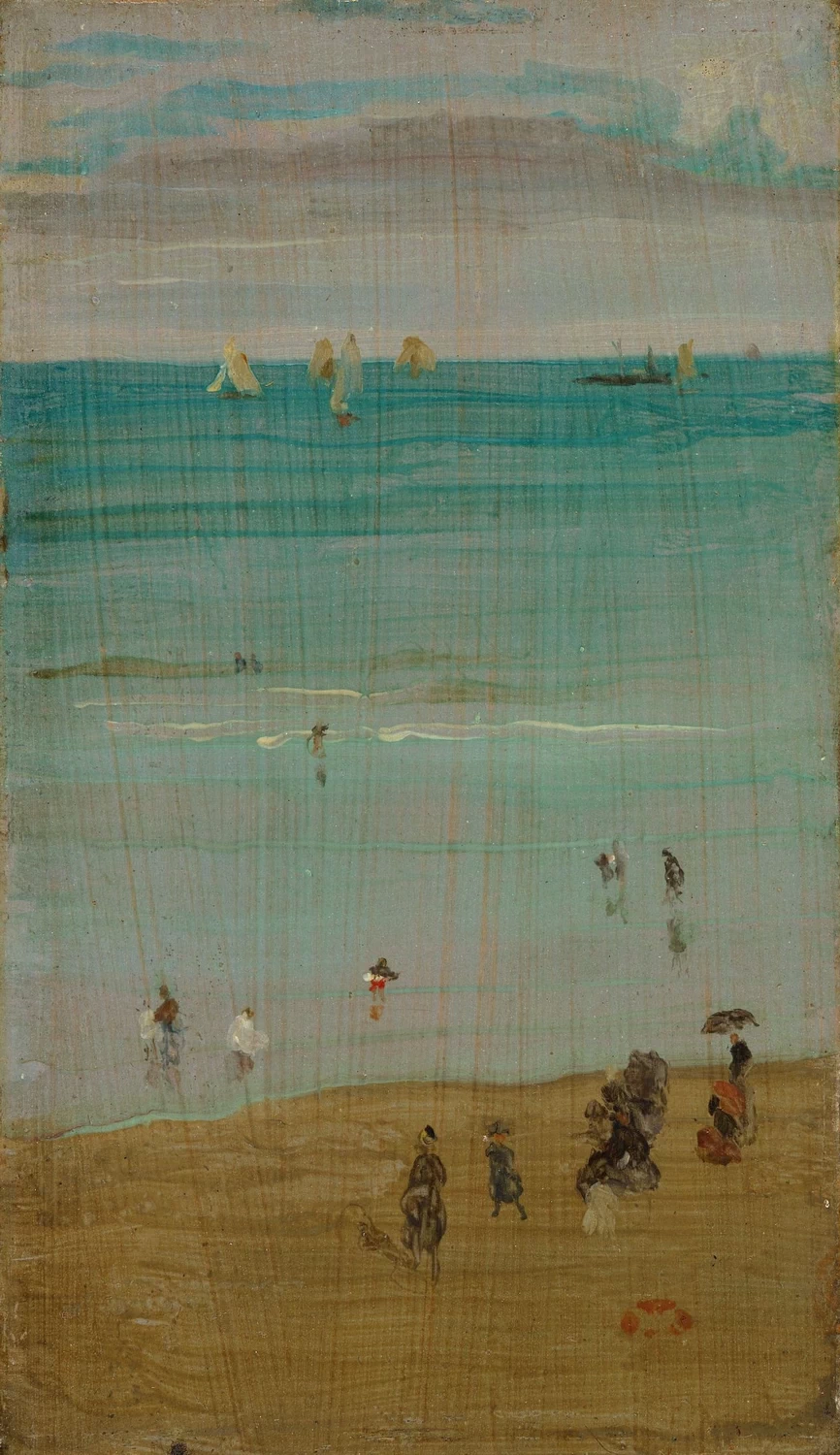 Ames McNeill Whistler - Armonia in blu e perla (The Sands, Dieppe), National Gallery of Australia, Ganberra